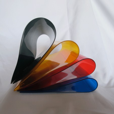 ROLLO DE TIRAS DE PVC DE COLORES TRANSPARENTES