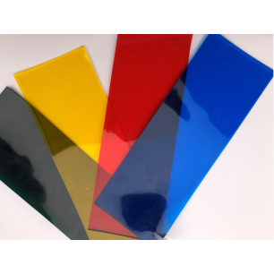 ROLLO DE LAMAS DE PVC DE COLORES TRANSPARENTES