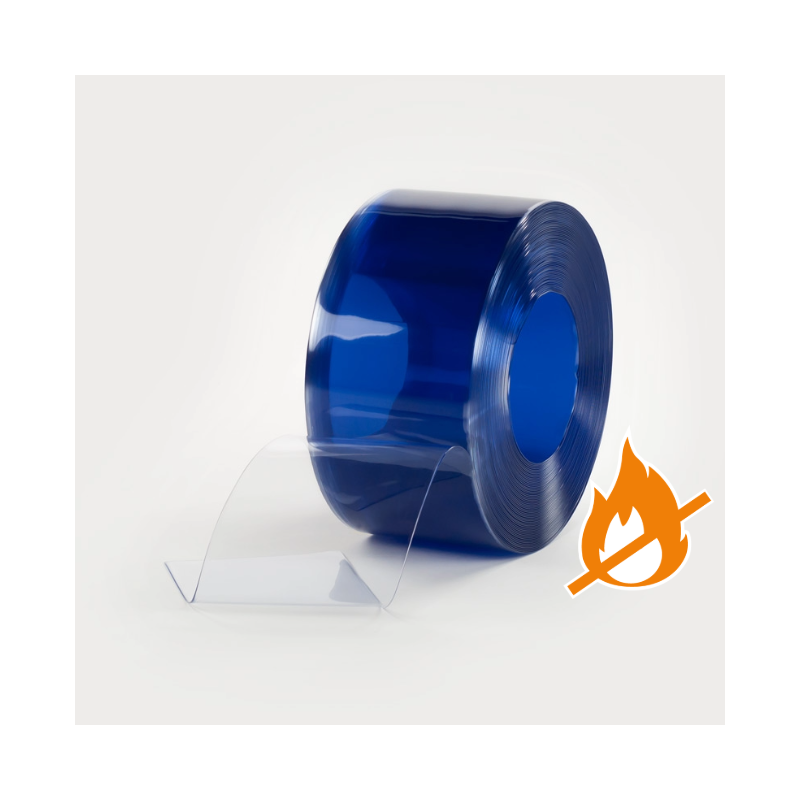 ROLLO DE LAMAS DE PVC IGNÍFUGO TRANSPARENTE ROLLO DE LAMAS DE PVC IGNÍFUGO TRANSPARENTE