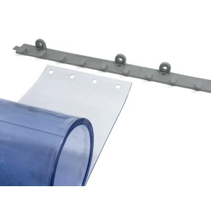 SISTEMA DE GANCHO DE POLIPROPILENO PARA CORTINA DE TIRAS DE PVC