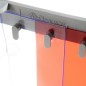 SISTEMA DE GANCHO DE POLIPROPILENO PARA CORTINA DE LAMAS DE PVC SISTEMA DE GANCHO DE POLIPROPILENO PARA CORTINA DE LAMAS DE PVC