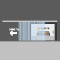 Cortinas de lamas PVC correderas a medida – Sistema Deslizante Profesional