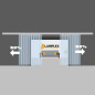 Cortinas de lamas PVC correderas a medida – Sistema Deslizante Profesional